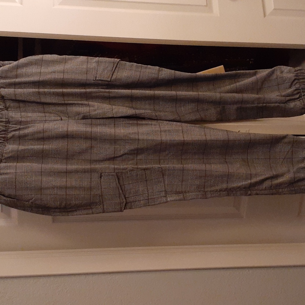 Sanctuary brand women's plaid cargo joggers size 1X